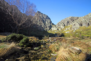 Image showing Flowing water the river in Portugal