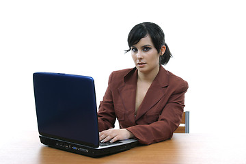 Image showing businesswoman with laptop