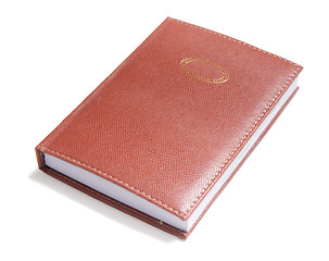 Image showing book in leather cover