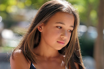 Image showing Beautiful teenage girl