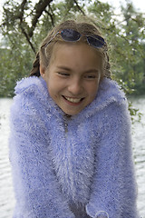 Image showing Girl in blue jacket II