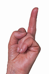 Image showing to flip the bird