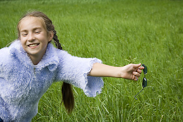 Image showing Girl with sunglasses