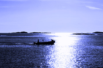 Image showing Boat at sea