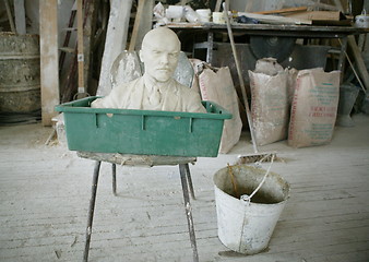 Image showing marble bust of Lenin