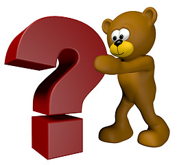 Image showing question teddy