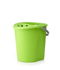 Image showing green plastic bucket