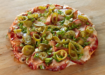 Image showing bacon pizza