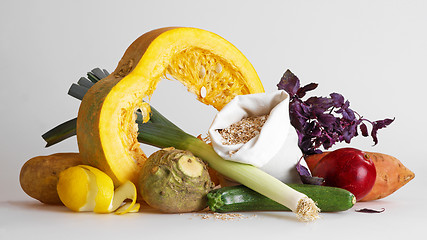 Image showing still life with vegetables