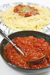 Image showing pasta and sauce