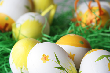 Image showing Painted easter eggs 