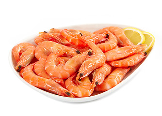 Image showing fresh raw prawn