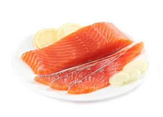 Image showing fresh salmon fillet