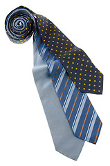 Image showing Closeup of three ties