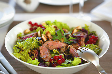 Image showing vegetable and meat salad