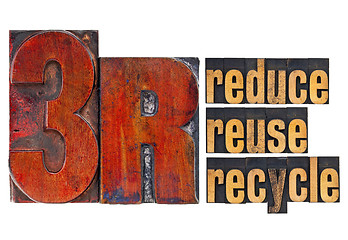 Image showing reduce, reuse, recycle - 3R concept