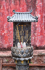 Image showing small buddhist shrine in vietnam