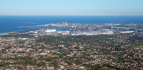 Image showing wollongong city and suburbs