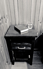 Image showing bible on bed side table