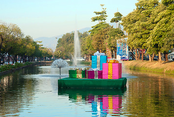 Image showing christmas presents in chiang mai
