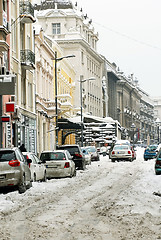 Image showing Winter Belgrade street