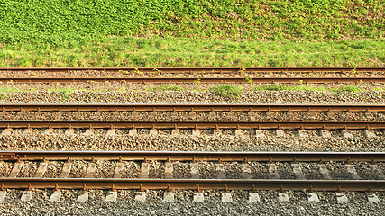 Image showing Parallel rail lines