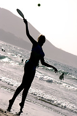 Image showing Beach Silhouette