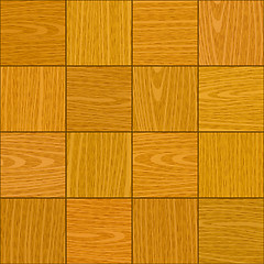 Image showing seamless light oak square parquet panel texture