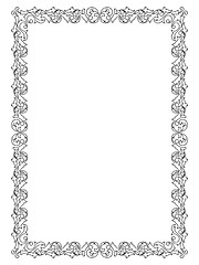 Image showing simple ornamental decorative frame