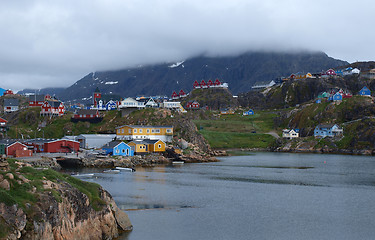 Image showing Sisimiut town, Greenland.