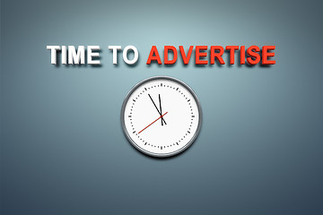 Image showing Time to advertise at the wall