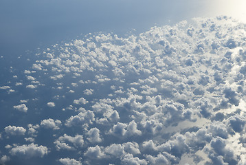 Image showing Clouds, view from airplane