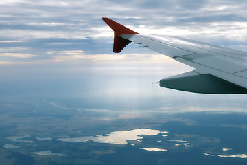 Image showing View from an airplane