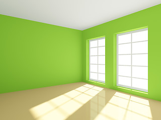 Image showing Green Empty Room