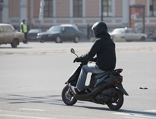 Image showing motor scooter