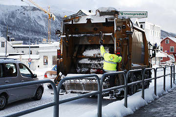 Image showing Recycling truck