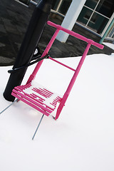 Image showing Pink Chair Sled