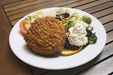 Image showing Fried camembert