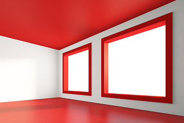 Image showing Empty Red Room