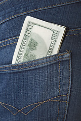 Image showing Money in a pocket