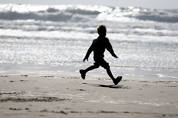 Image showing Boy on the beach