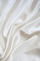 Image showing Smooth elegant white silk as background