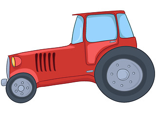 Image showing Cartoon Tractor