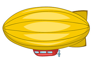 Image showing Cartoon Dirigible