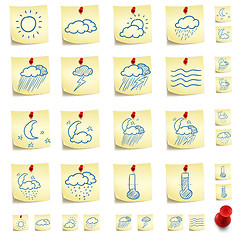 Image showing Sticker Icon Set