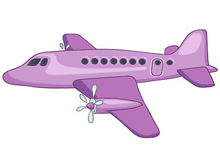 Image showing Cartoon Airplane