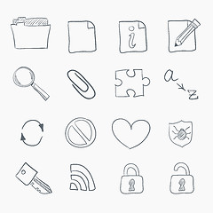 Image showing Sketch Icon Set