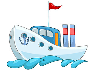 Image showing Cartoon Ship