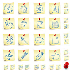 Image showing Sticker Icon Set