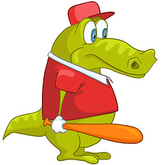 Image showing Cartoon Character Crocodile